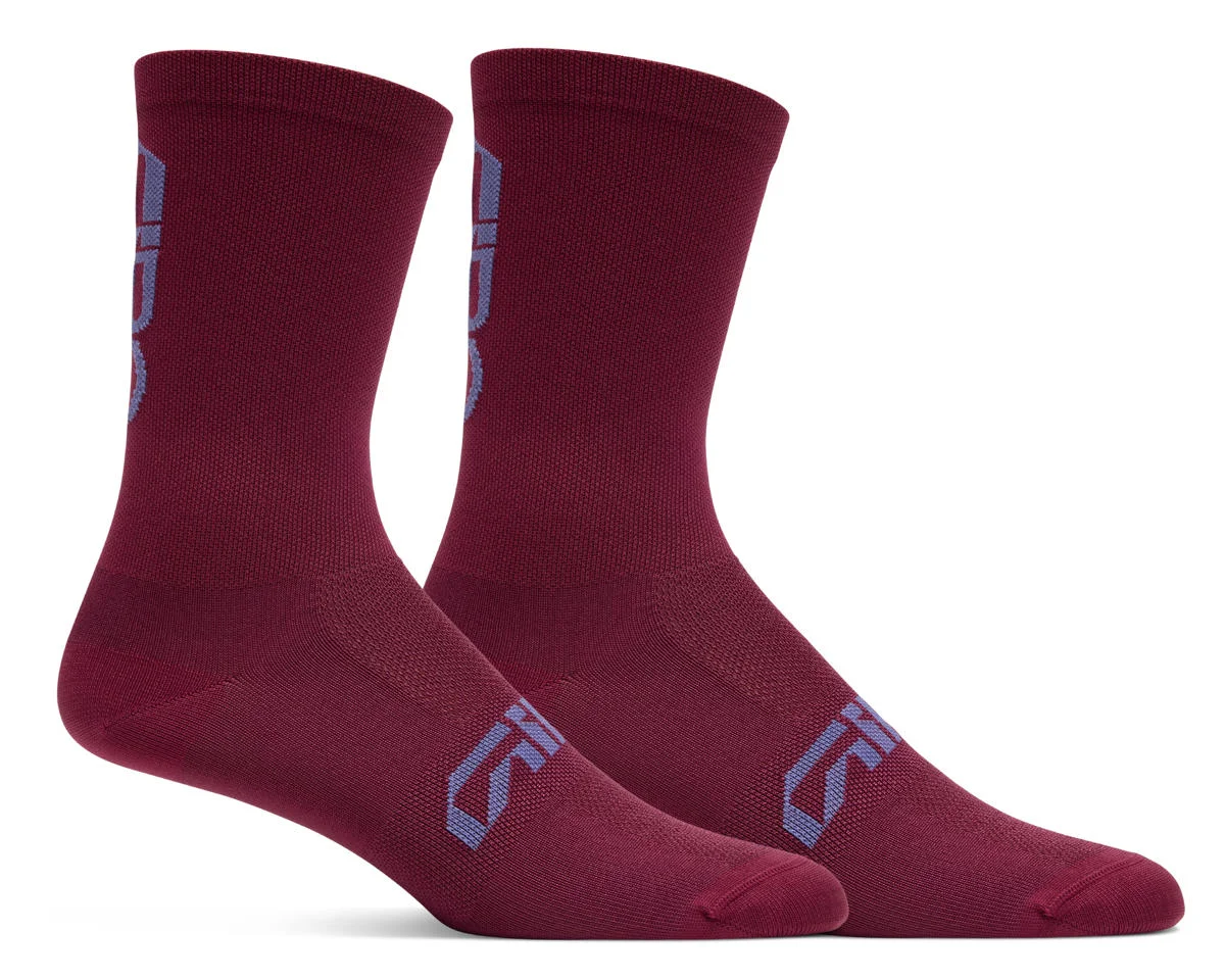 Giro Comp Racer High Rise Socks (Dark Maroon) (M)
